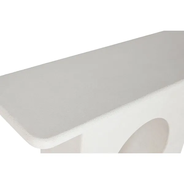Konsole Home ESPRIT Dzeltens Balts Egle Koks MDF 120 x 40 x 80 cm