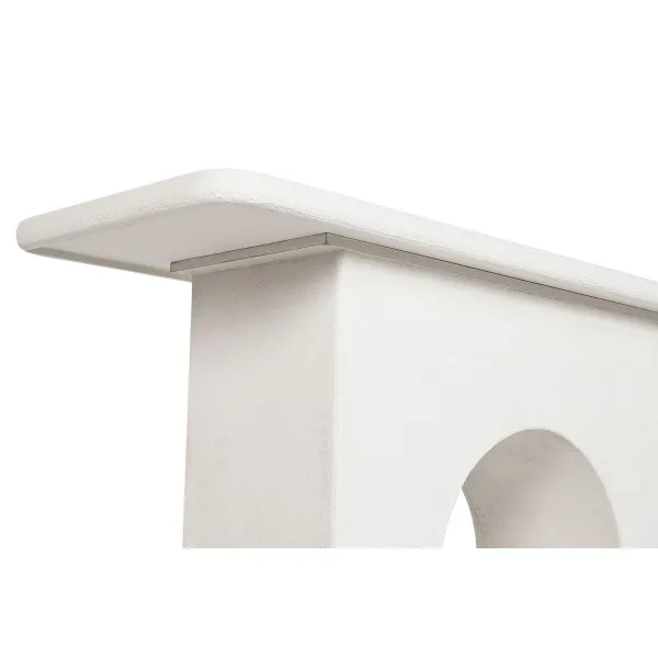 Konsole Home ESPRIT Dzeltens Balts Egle Koks MDF 120 x 40 x 80 cm