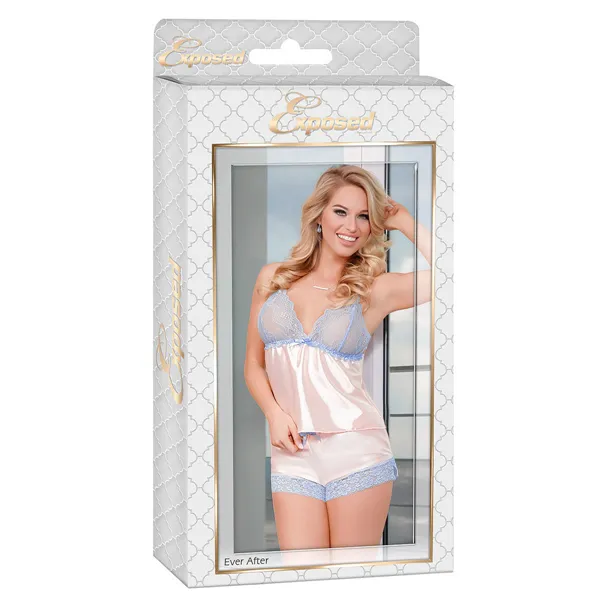 Underwear Set Exposed Blue Cream (S/M)