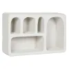 Plaukti Home ESPRIT Balts Egle Koks MDF 80 x 18 x 48 cm Siena