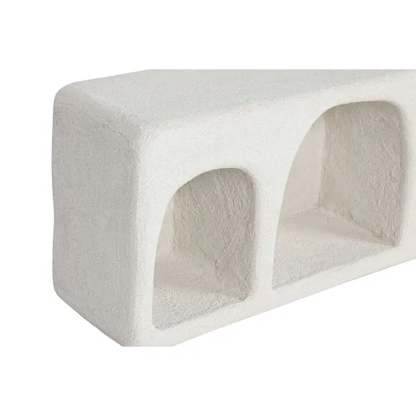 Plaukti Home ESPRIT Balts Egle Koks MDF 100 x 18 x 30 cm Siena