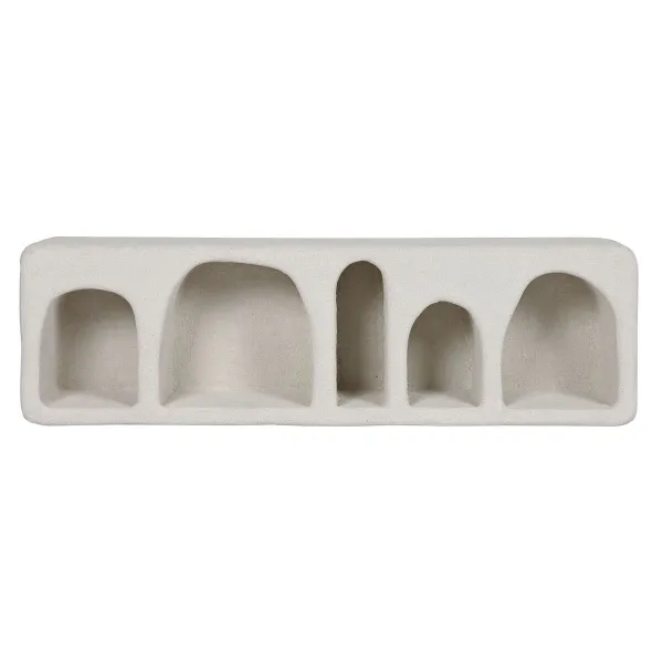 Hyllyt Home ESPRIT Valkoinen Kuusi Puu MDF 100 x 18 x 30 cm Seinä