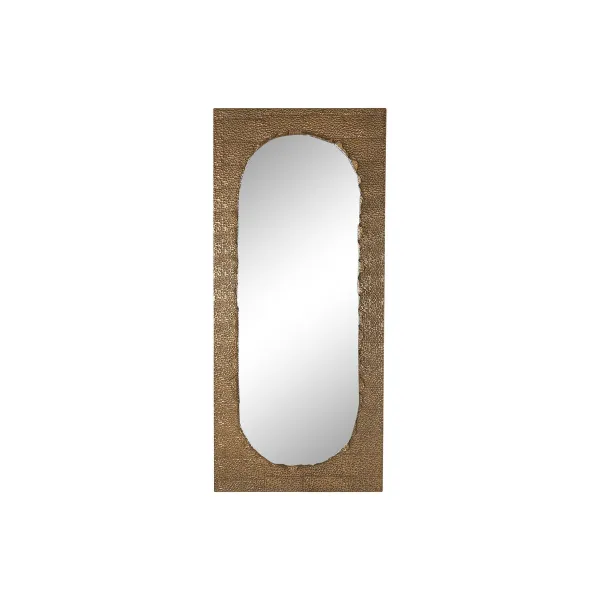 Seinäpeili Home ESPRIT Kullattu Metalli 80 x 6 x 180 cm