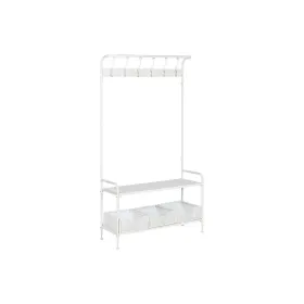 Вешалка с полкой Home ESPRIT Белый Металл Loft 110 x 36 x 186 cm