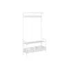Mēteļu Pakaramais ar Plauktu Home ESPRIT Balts Metāls Loft 110 x 36 x 186 cm