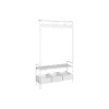 Mēteļu Pakaramais ar Plauktu Home ESPRIT Balts Metāls Loft 110 x 36 x 186 cm