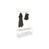 Mēteļu Pakaramais ar Plauktu Home ESPRIT Balts Metāls Loft 110 x 36 x 186 cm