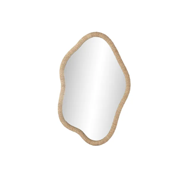 Sieninis veidrodis Home ESPRIT Natūralus Stiklas Rotangas Scandi 63,5 x 4,5 x 101 cm
