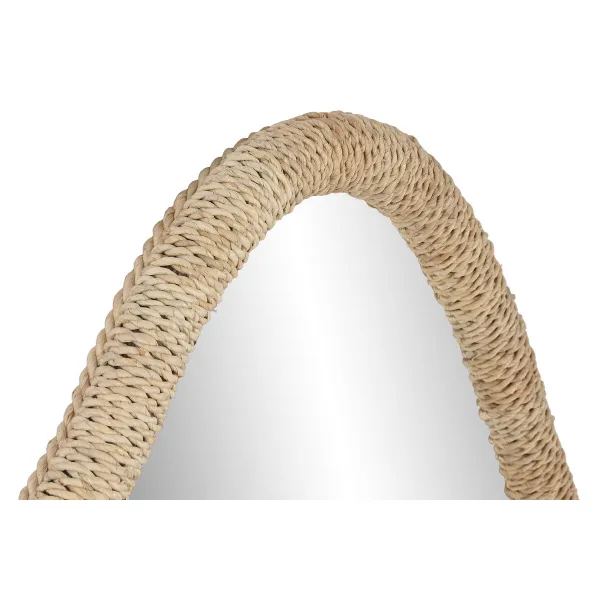 Sieninis veidrodis Home ESPRIT Natūralus Stiklas Rotangas Scandi 63,5 x 4,5 x 101 cm