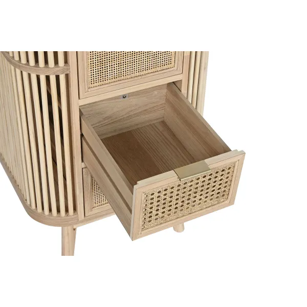 Тумба с ящиками Home ESPRIT Позолоченный Натуральный Ель 48 x 35 x 105 cm
