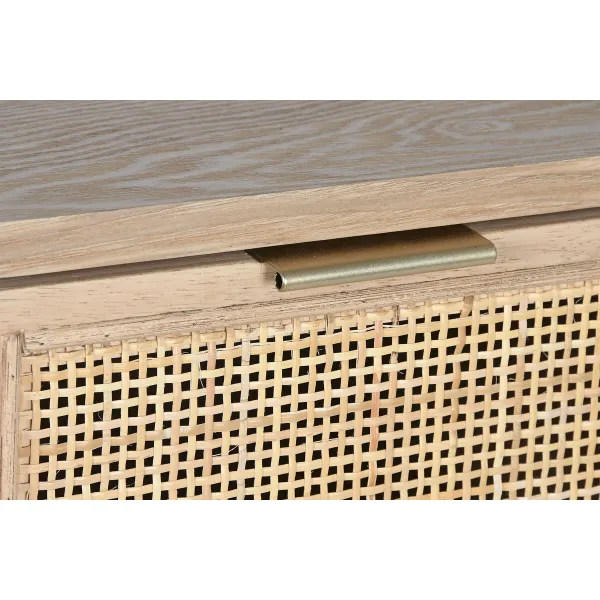 Тумба с ящиками Home ESPRIT Позолоченный Натуральный Ель 48 x 35 x 105 cm