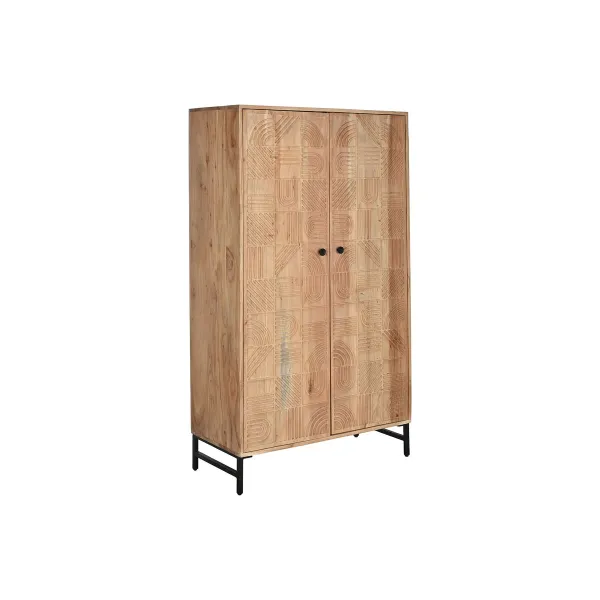 Sivupöytä Home ESPRIT Ruskea Metalli Akaasia 90 x 40 x 161 cm