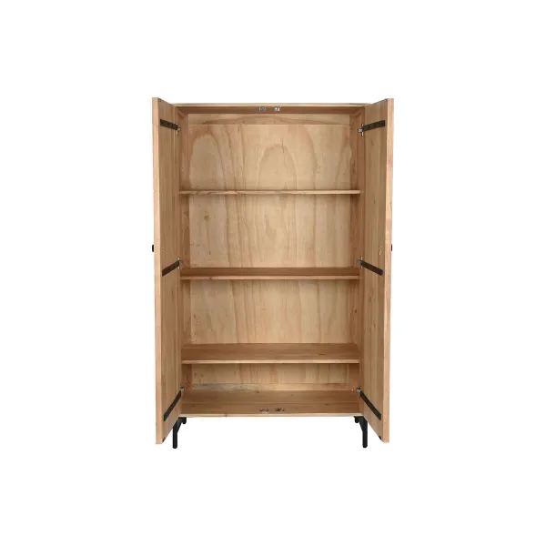 Sivupöytä Home ESPRIT Ruskea Metalli Akaasia 90 x 40 x 161 cm