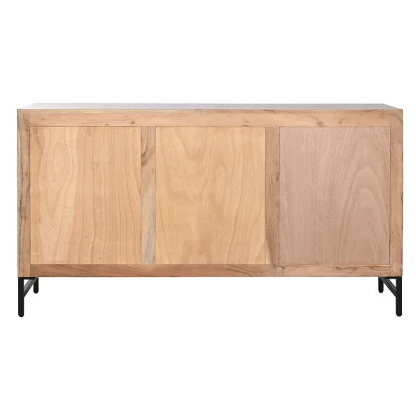 Устройство Home ESPRIT Коричневый Чёрный Металл древесина акации 145 x 40 x 80 cm