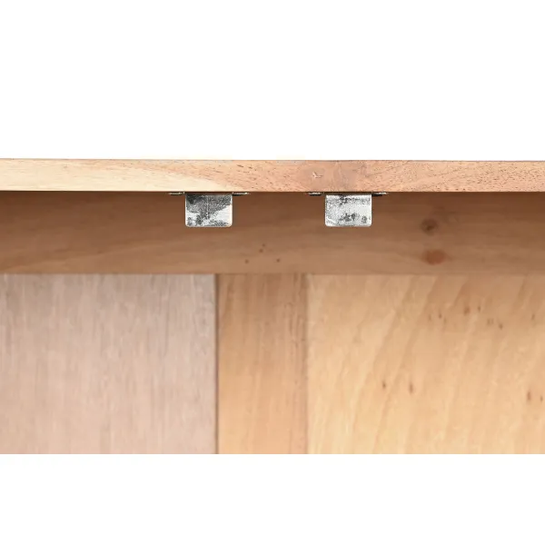 Устройство Home ESPRIT Коричневый Чёрный Металл древесина акации 145 x 40 x 80 cm