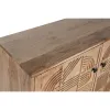 Устройство Home ESPRIT Коричневый Чёрный Металл древесина акации 145 x 40 x 80 cm