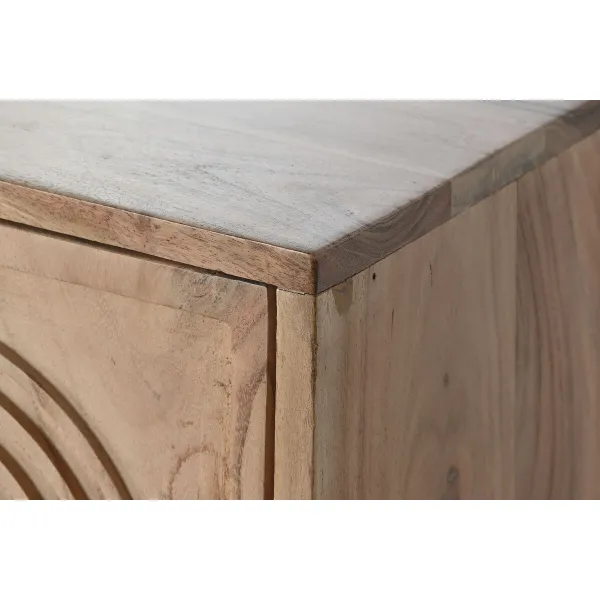 Устройство Home ESPRIT Коричневый Чёрный Металл древесина акации 145 x 40 x 80 cm