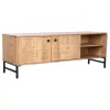 ТВ шкаф Home ESPRIT Коричневый Чёрный Металл древесина акации 145 x 40 x 52 cm