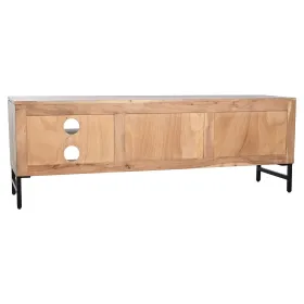 TV furniture Home ESPRIT Brown Black Metal Acacia 145 x 40 x 52 cm