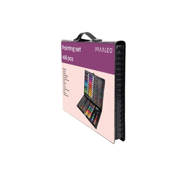 Painting set in a case 168 pcs black