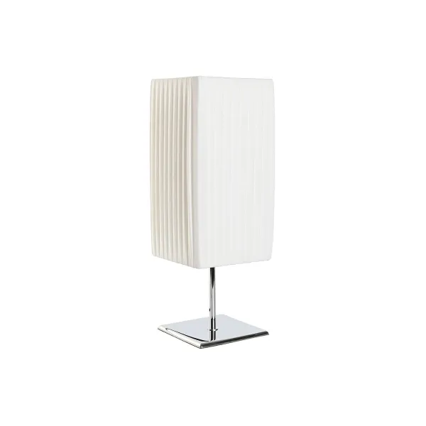 Stalinė lempa Home ESPRIT Balta Sidabras Polietilenas Geležis 50 W 220 V 15 x 15 x 43 cm
