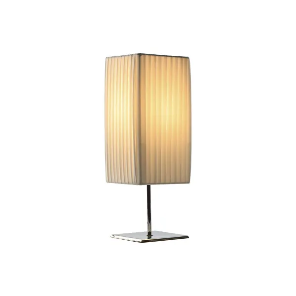 Stalinė lempa Home ESPRIT Balta Sidabras Polietilenas Geležis 50 W 220 V 15 x 15 x 43 cm