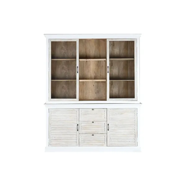 Displejaj stends Home ESPRIT Stikls Mango koks 180 x 45 x 220 cm