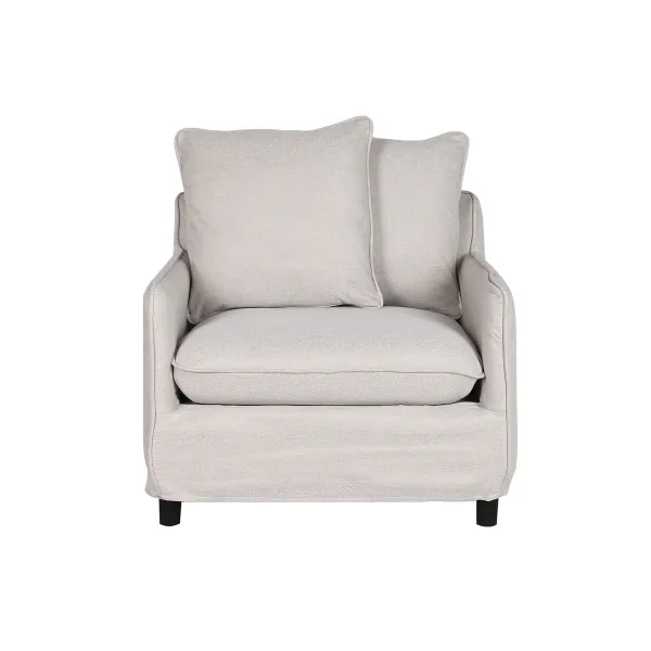 atzveltnes krēsls Home ESPRIT Bēšs 85 x 85 x 74 cm