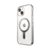 Speck Presidio Perfect-Clear Grip ClickLock & MagSafe - iPhone 17e / 16e / 15 / 14 / 13 Case (Clear / Chrome Finish / Serene Sil