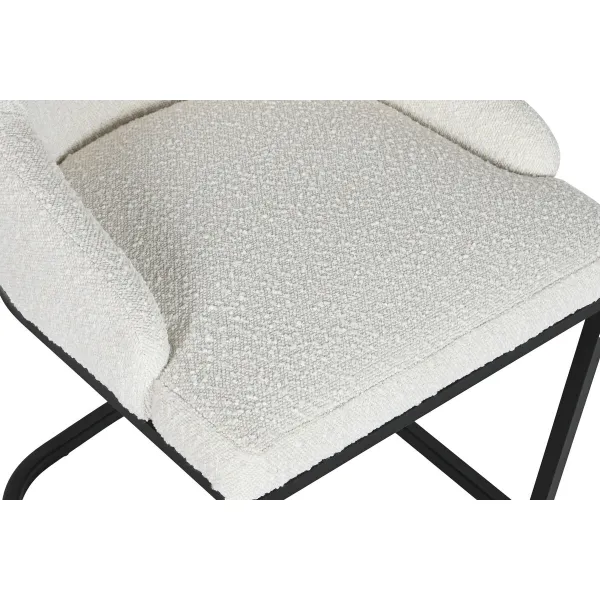 Dining Chair Home ESPRIT White Black 54 x 61 x 82,5 cm