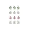 Набор фонарей Home ESPRIT Белый Зеленый Розовый Стеклянный Железо Shabby Chic 7 x 7 x 10 cm (3 Предметы) (4 штук)