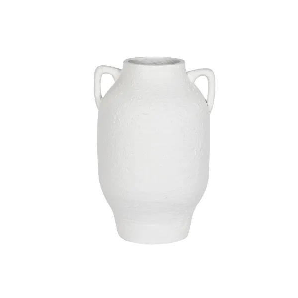 Vaza Home ESPRIT Balta Stiklo pluoštas 41 x 39 x 60 cm