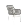 Puutarhasohva Home ESPRIT Valkoinen Harmaa Alumiini synteettinen rottinki 57 x 63 x 84 cm
