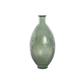 Vaza Home ESPRIT Žalia Perdirbtas stiklas 30 x 30 x 59 cm