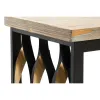 Set of 2 tables Home ESPRIT Puu Metalli 64 x 34 x 65 cm