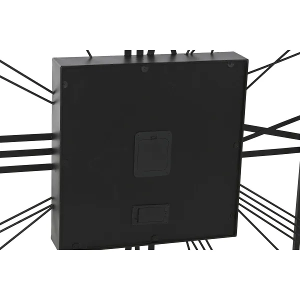 Sieninis laikrodis Home ESPRIT Juoda Auksinis Metalinis Stiklas 80 x 8 x 80 cm