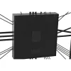 Sieninis laikrodis Home ESPRIT Juoda Auksinis Metalinis Stiklas 80 x 8 x 80 cm