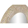 Seinäpeili Home ESPRIT Kullattu Moderni Riisuttu 78 x 4 x 78 cm