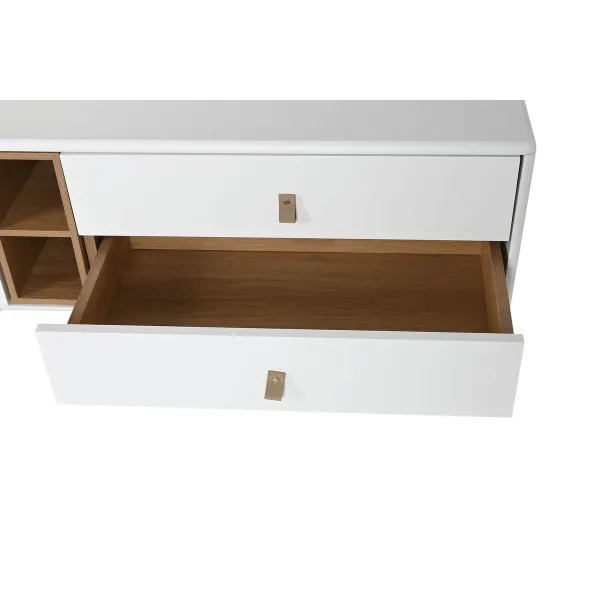 TV mēbeles Home ESPRIT Balts Dabisks polipropilēns Koks MDF 140 x 40 x 55 cm