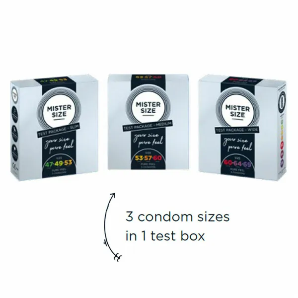 Condoms Mister Size Test Packege Slim