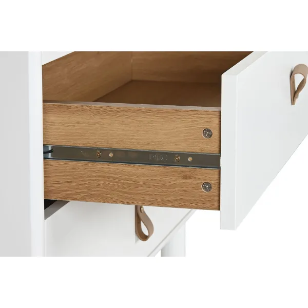 Тумба с ящиками Home ESPRIT Белый Натуральный полипропилен Деревянный MDF 80 x 40 x 117 cm