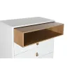 Тумба с ящиками Home ESPRIT Белый Натуральный полипропилен Деревянный MDF 80 x 40 x 117 cm