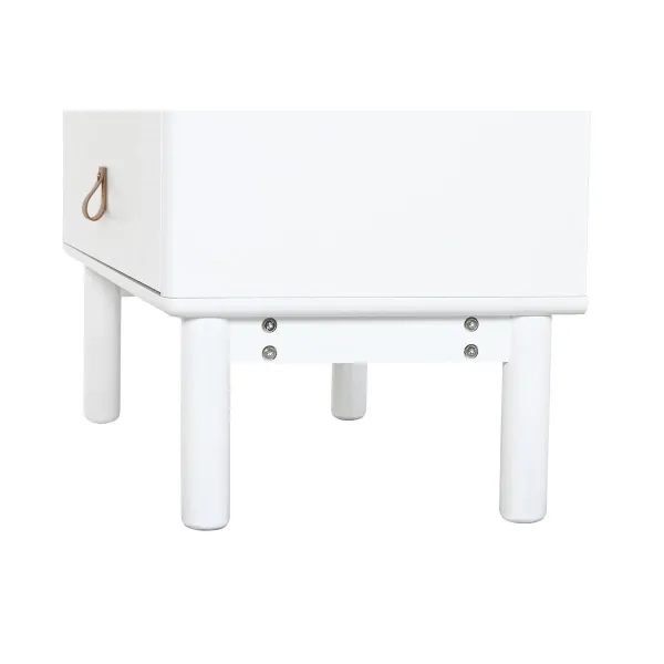 Тумба с ящиками Home ESPRIT Белый Натуральный полипропилен Деревянный MDF 80 x 40 x 117 cm