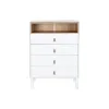 Тумба с ящиками Home ESPRIT Белый Натуральный полипропилен Деревянный MDF 80 x 40 x 117 cm