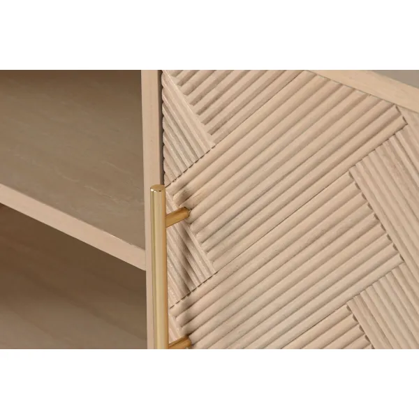 TV-kalusteet Home ESPRIT Luonnollinen Paolownia wood Puu MDF 120 x 40 x 60 cm