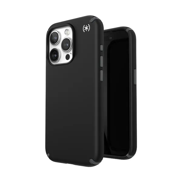 Speck Presidio2 Pro Magsafe - iPhone 15 Pro Case (Black / Slate Gray / White)