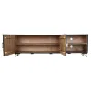 ТВ шкаф Home ESPRIT Чёрный Металл Древесина манго 160 x 40 x 50 cm