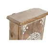 Avainkaappi Home ESPRIT Valkoinen Luonnollinen 18 x 7,5 x 28 cm