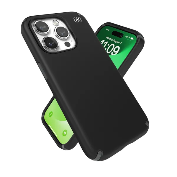 Speck Presidio2 Pro Magsafe - iPhone 15 Pro Case (Black / Slate Gray / White)