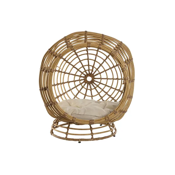 Mājdzīvnieku gulta Home ESPRIT Balts Dabisks sintētiska rotangpalma 60 x 58 x 58 cm